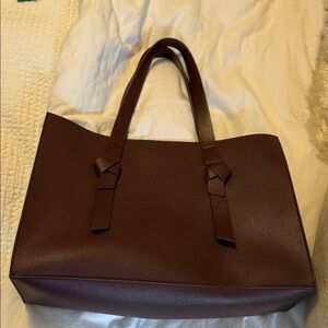 Rachel Zoe Vegan Pebbled Leather Tote